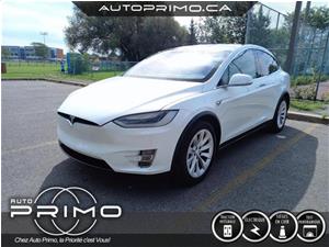 2017 Tesla Model X 90D 413Kms AWD Cuir Blanc Toit Pano Nav